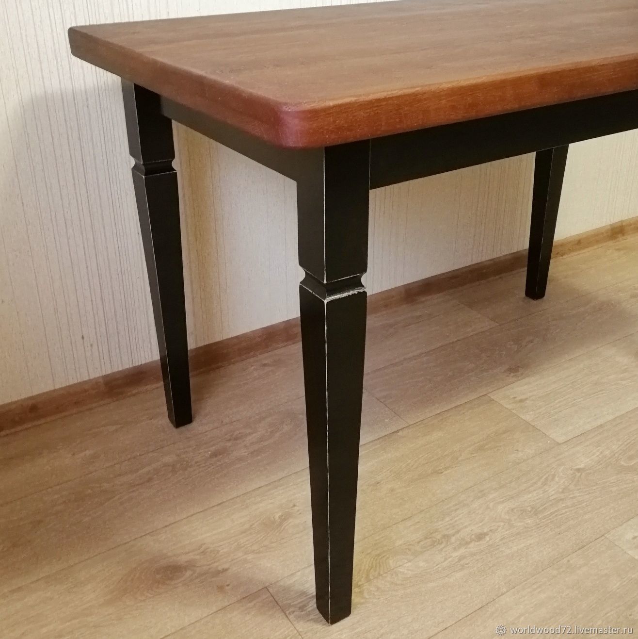 Стол обеденный с дубовой столешницей в интернет-магазине Ярмарка ...