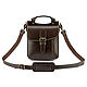 Bergen leather bag (dark brown). Crossbody bag. Russian leather Guild. Online shopping on My Livemaster.  Фото №2