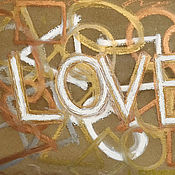 Картины и панно handmade. Livemaster - original item Painting love is the beginning of everything 