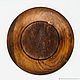 Wooden flat plate made of cedar 25 cm. T100. Plates. ART OF SIBERIA. My Livemaster. Фото №6