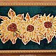 sun flowers, sunflowers. panels hand laid natural amber. shades of amber for the center, petals and leaves you can pick any - to your taste.
