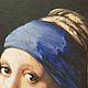 girl with a pearl earring. copy. Pictures. Irene's gallery. Oil paintings.. Online shopping on My Livemaster.  Фото №2