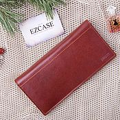 Сумки и аксессуары handmade. Livemaster - original item Flight genuine leather wallet (brown). Handmade.