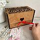 Деревянный сундучок на свадьбу/ Казна из дерева ажурная. Сундучки. WoodShop. Ярмарка Мастеров.  Фото №4