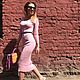 Order Knitted dress, soft pink dress!. elmdesign (ELMDESIGN). Livemaster. . Dresses Фото №3