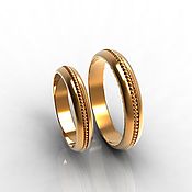 Свадебный салон handmade. Livemaster - original item Paired wedding rings, gold (about 60). Handmade.