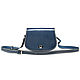 Womens leather bag 'd' (blue). Classic Bag. Russian leather Guild. Online shopping on My Livemaster.  Фото №2