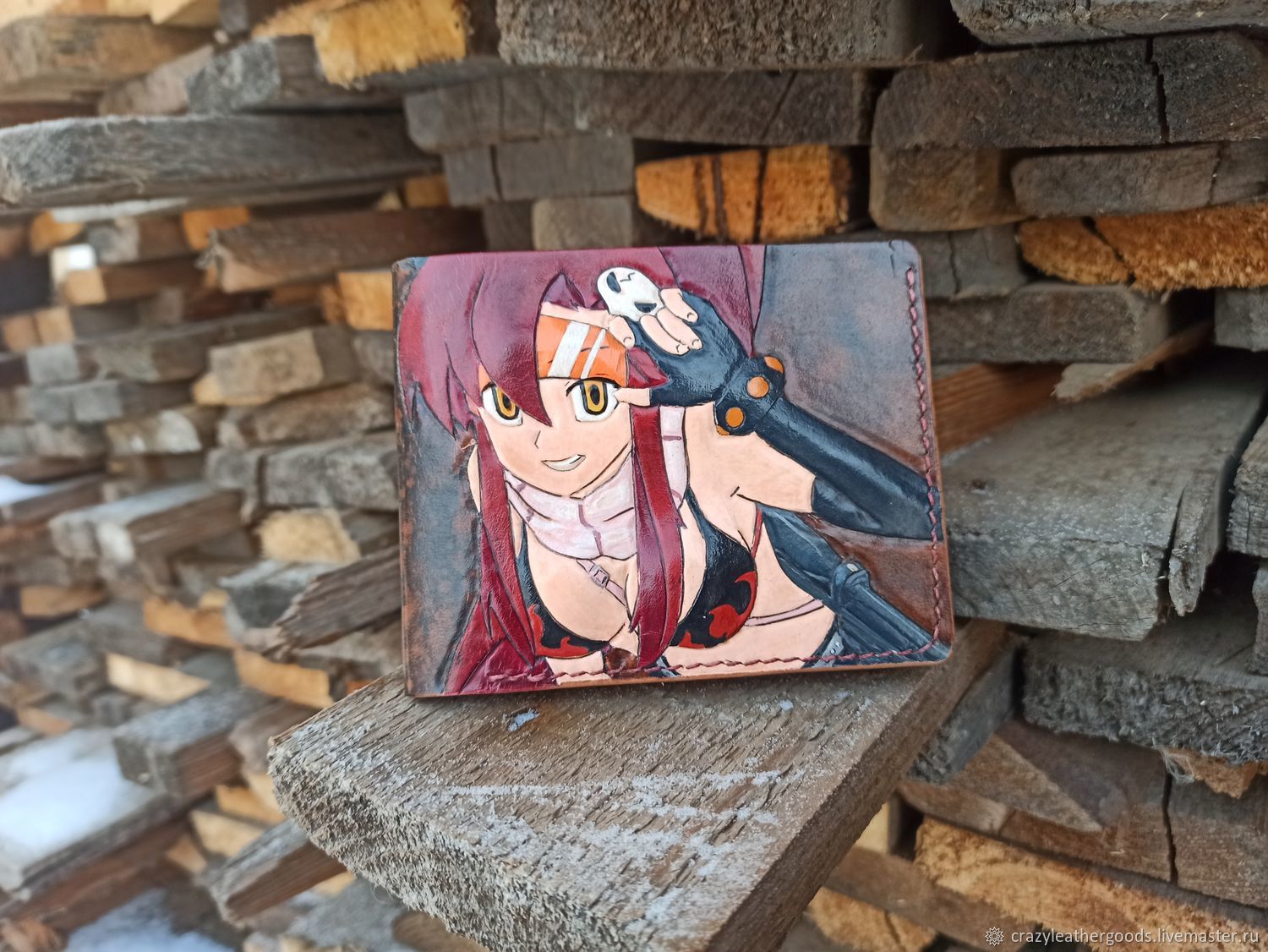 Аниме бумажник,Gurren Lagann,Yoko Littner – заказать на Ярмарке Мастеров –  JCAP6RU | Кошельки, Санкт-Петербург