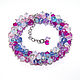 Bracelet bunch 'Freshness' crystal glass luxury, Bead bracelet, Moscow,  Фото №1