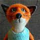 Order Fox felted in a sundress. lilu. Livemaster. . Felted Toy Фото №3
