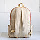 Backpack made of hemp Thamel yellow. Backpacks. Hemp bags and yarn | Alyona Larina (hempforlife). My Livemaster. Фото №5