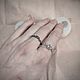 Order Unusual Wedding rings with quartz 'Kai and Gerda'. Unusual Gemstone Jewelry. Livemaster. . Ring set Фото №3