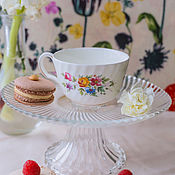 Посуда handmade. Livemaster - original item Vintage Porcelain Flower Cup Minton England. Handmade.