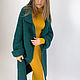 Green coat for women. Coats. SHAPAR - knitting clothes. My Livemaster. Фото №4