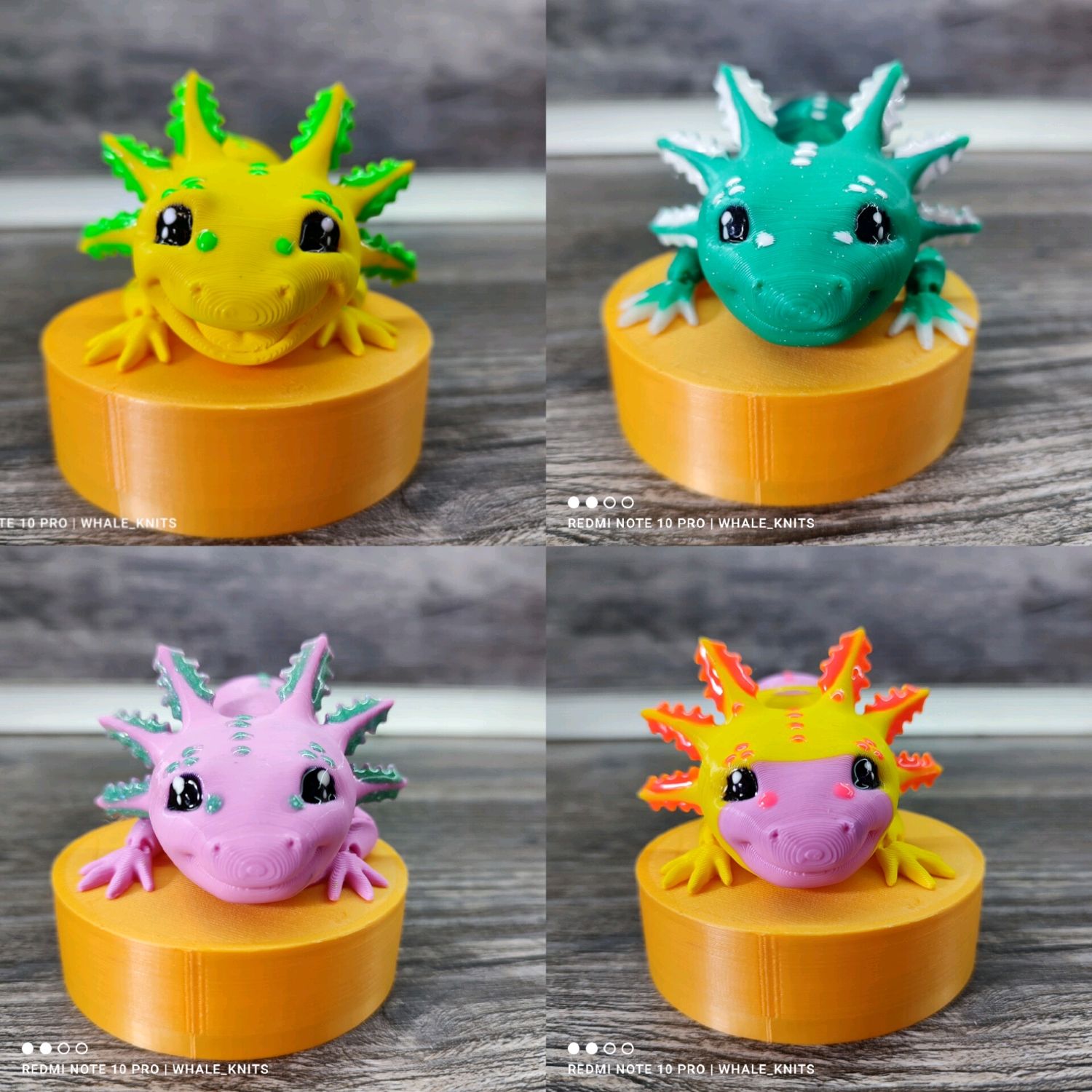 Аксолотль дракон подвижный 3д 3d игрушка антистресс в интернет-магазине ...