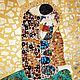 Painting Kiss Gustav Klimt. Semiprecious stones, gold and gold leaf. Pictures. House of the Sun (irina-bast). My Livemaster. Фото №5
