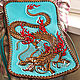 Women's leather handbag with furious dragon, Classic Bag, Krasnodar,  Фото №1