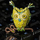 Miniature owl with a key of happiness. Miniature figurines. Prazukina_Dream. My Livemaster. Фото №4