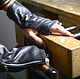 Серые кожаные митенки короткие, перчатки для авто, Митенки, Дюссельдорф,  Фото №1