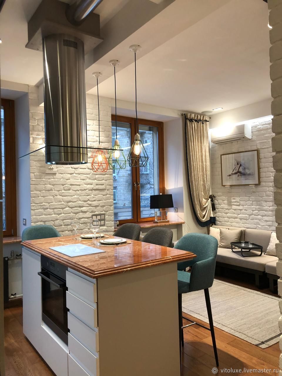 Кухня с островом – заказать на Ярмарке Мастеров – LR19YRU | Кухонная ...