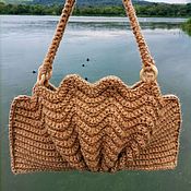 Пляжная сумка из джута