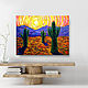 Order Cacti painting desert mountain landscape oil painting mountains. Colibri Art - Oil Painting. Livemaster. . Pictures Фото №3