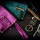 Оригинальный женский кожаный клатч LUXURY Crow Натуральная чёрная кожа. Клатчи. кожаных дел мастер Андрей (wesmont). Ярмарка Мастеров.  Фото №6