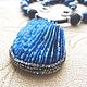Necklace 'Royal Blue' (lazuli, coral, accessories LUX), Necklace, Moscow,  Фото №1