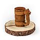 Taza de madera para cerveza 'Oso' 0,5 l. Un regalo de su marido. Mugs and cups. SiberianBirchBark (lukoshko70). Интернет-магазин Ярмарка Мастеров.  Фото №2