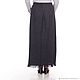 Order The floor-length skirt with fringe grey matting. Skirt Priority (yubkizakaz). Livemaster. . Skirts Фото №3