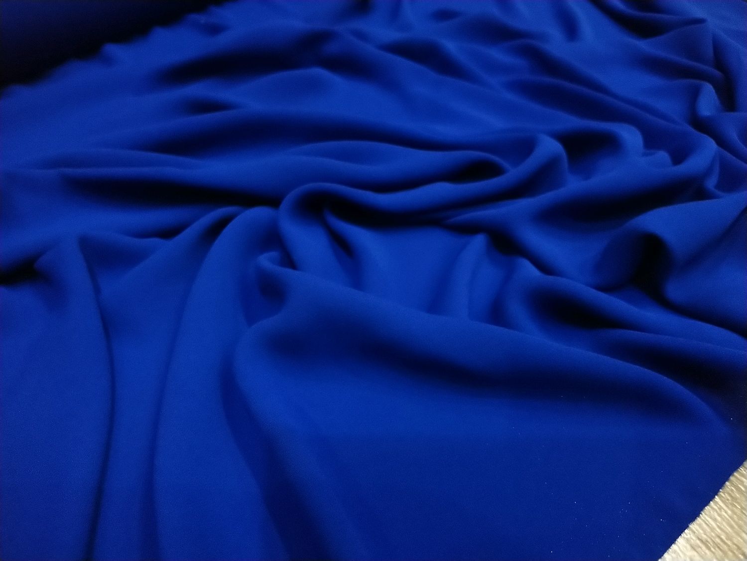 Ткань креп синий