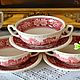 Винтаж: Бульонницы на тарелке. Rusticana, Villeroy&Boch, 1970 г, Кухонная утварь винтажная, Штутгарт,  Фото №1