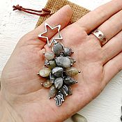 Сумки и аксессуары handmade. Livemaster - original item Keychain amulet made of natural stones. Handmade.