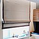 Roman curtains matting blackout,'STEEL', Roman and roller blinds, Moscow,  Фото №1