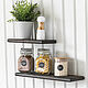 A set of wall shelves made of dark ash, 30 cm and 45 cm. Shelves. Foxwoodrus. Online shopping on My Livemaster.  Фото №2