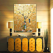 Картины и панно handmade. Livemaster - original item Gold pattern with precious stones, the Tree of life. Gustav Klimt. Handmade.