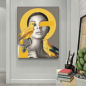 Картины на холсте маслом Бабочка картина в интерьер дома на заказ