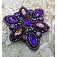 Brooch beaded 'shooting stars-2', Brooches, Moscow,  Фото №1