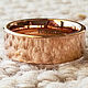 Кольцо: Вольфрам в розовом золоте. Фаланговое кольцо. For-men. Интернет-магазин Ярмарка Мастеров.  Фото №2