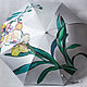Umbrella painted handmade Orchid painted parasol handmade. Umbrellas. UmbrellaFineArt. My Livemaster. Фото №6