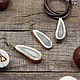 Taiga jewelry set (Pendant Earrings), Folk decorations, Tambov,  Фото №1