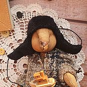Мишка с вышивкой Роуз крейзи винтаж