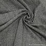 Материалы для творчества handmade. Livemaster - original item Fabric: Costume wool in a herringbone pattern. Handmade.