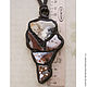 Collection of agate pendant leather with agate. Pendants. Marina Lambrozo leather and stone. My Livemaster. Фото №6