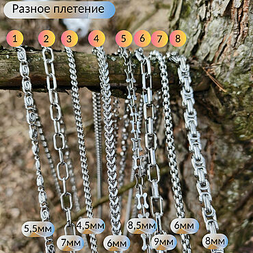 Материалы для творчества ручной работы. Ярмарка Мастеров - ручная работа Цепи из нержавеющей стали от 1 метра, разные варианты. Handmade.