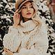 Свитер рубан  молочный. Свитеры. Prettywoman_look. Интернет-магазин Ярмарка Мастеров.  Фото №2