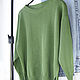  Lightweight cotton jumper with a boat neck. Jumpers. stylish things. Online shopping on My Livemaster.  Фото №2