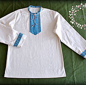 Русский стиль handmade. Livemaster - original item Men`s shirt in Slavic style. Handmade.