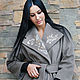 Elegant cashmere coat with hand embroidery ' Delight', Coats, Vinnitsa,  Фото №1