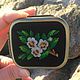 Pocket mirror with embroidery 'Tea tree flowers'. Pocket mirrors. Anna's pretty things (flowertenderann). Online shopping on My Livemaster.  Фото №2